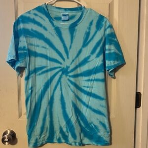 Port and Company Blue Tie-Dye Short Sleeve Tee